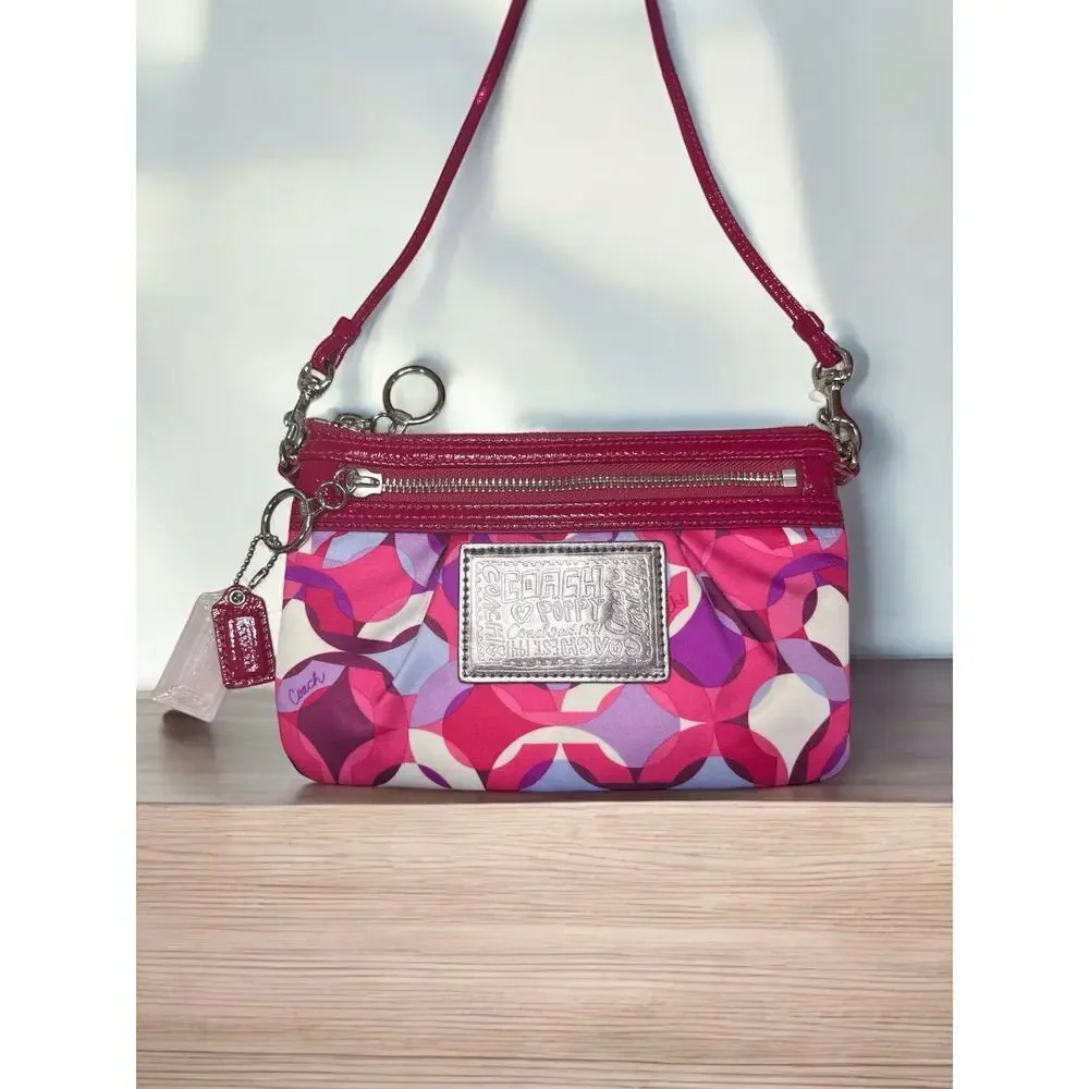 Y2K Coach 14747 Poppy Kaleidoscope Glam Tote/Crossbody/Wristlet Set